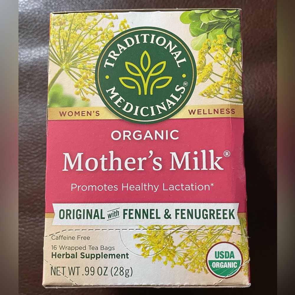 Brand new sealed box (16 count) organic mothers milk to promote lactation.